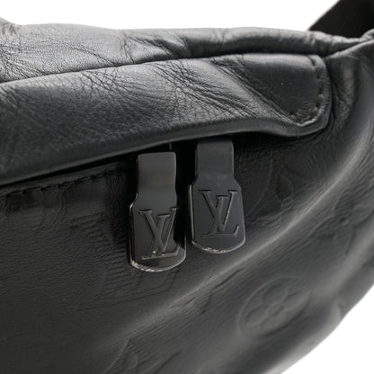 Louis Vuitton Calfskin Monogram Shadow Discovery Bumbag Black 11 of 12