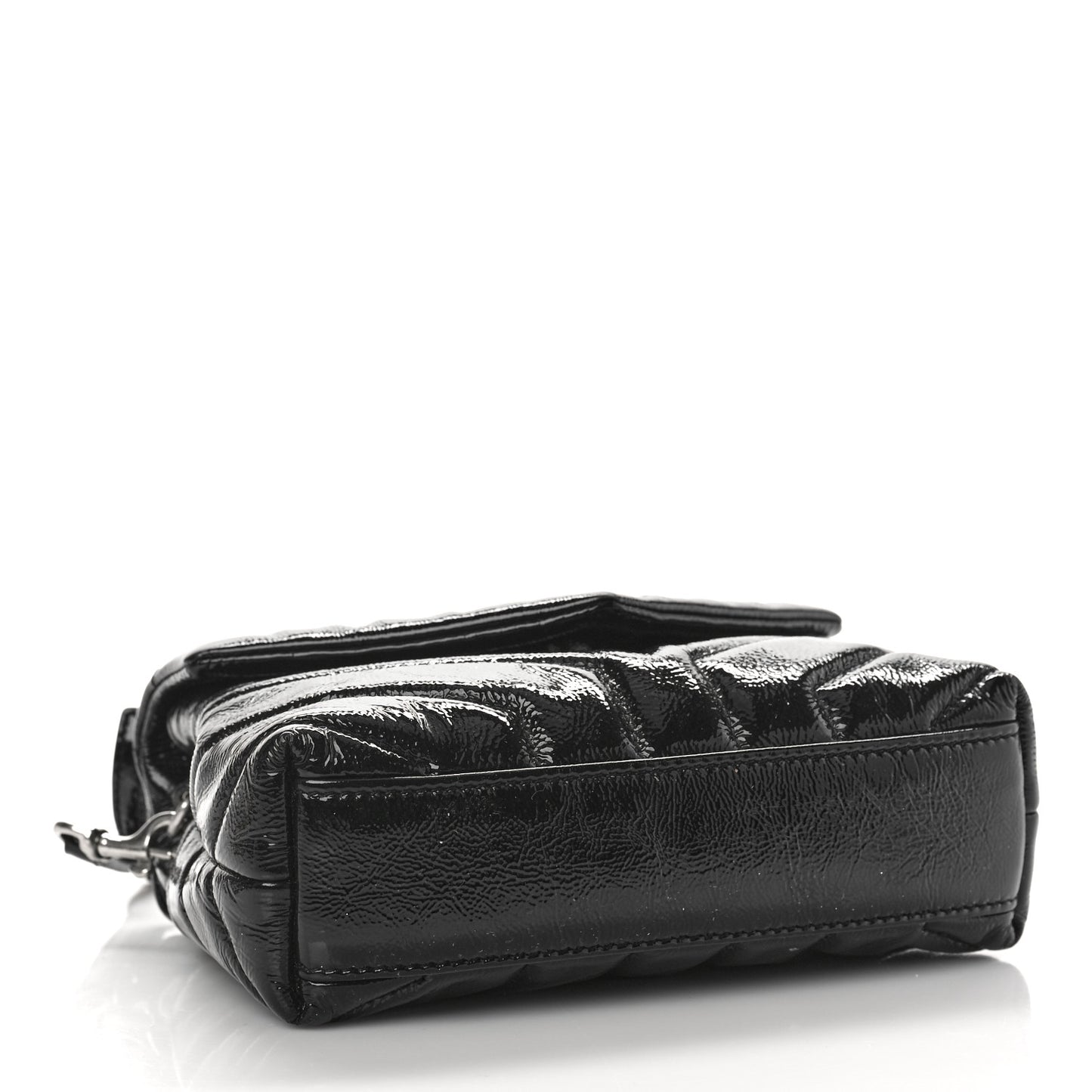 Patent Y Quilted Monogram Toy Loulou Crossbody Bag Black