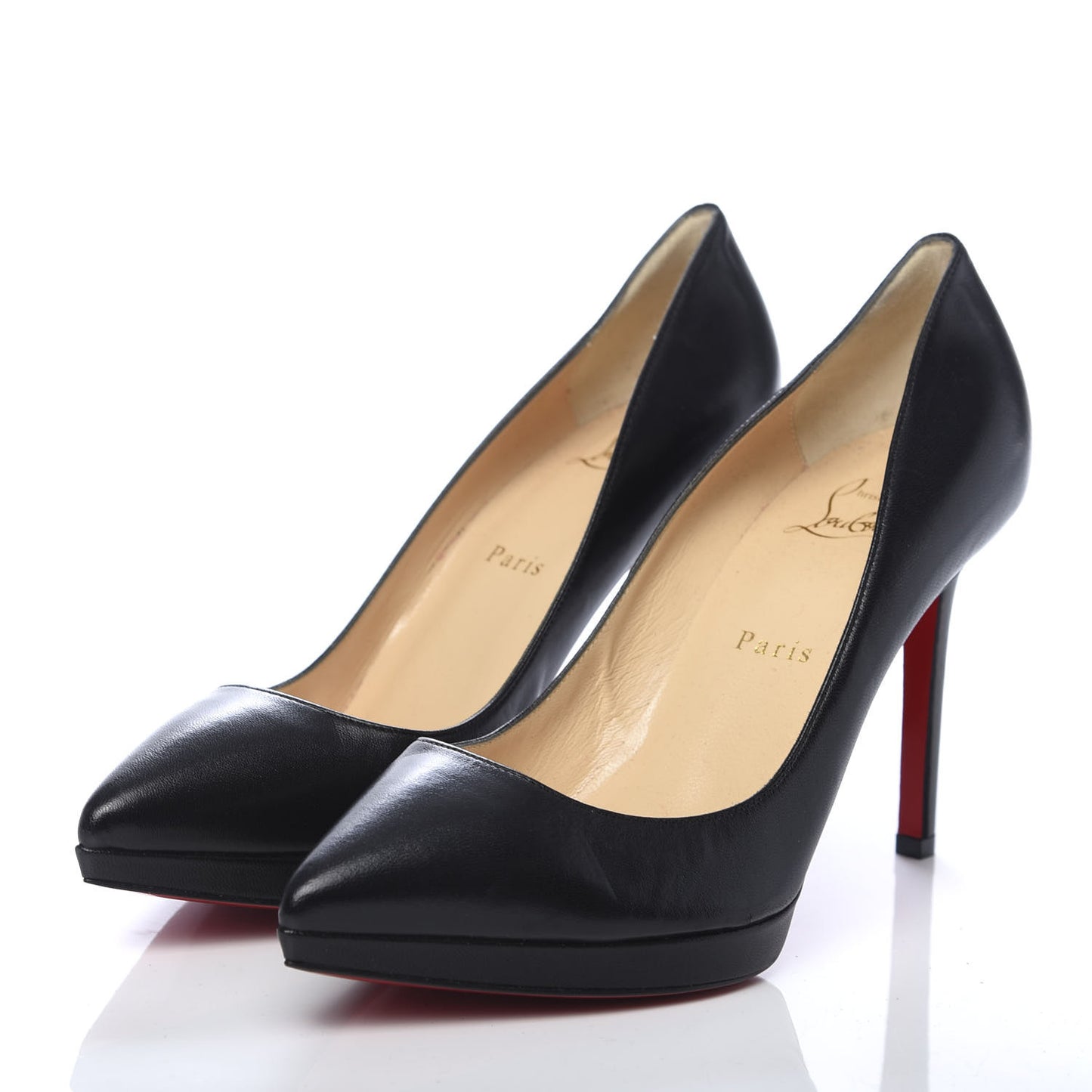 Shiny Nappa Pigalle Plato 100 Pumps 39 Black