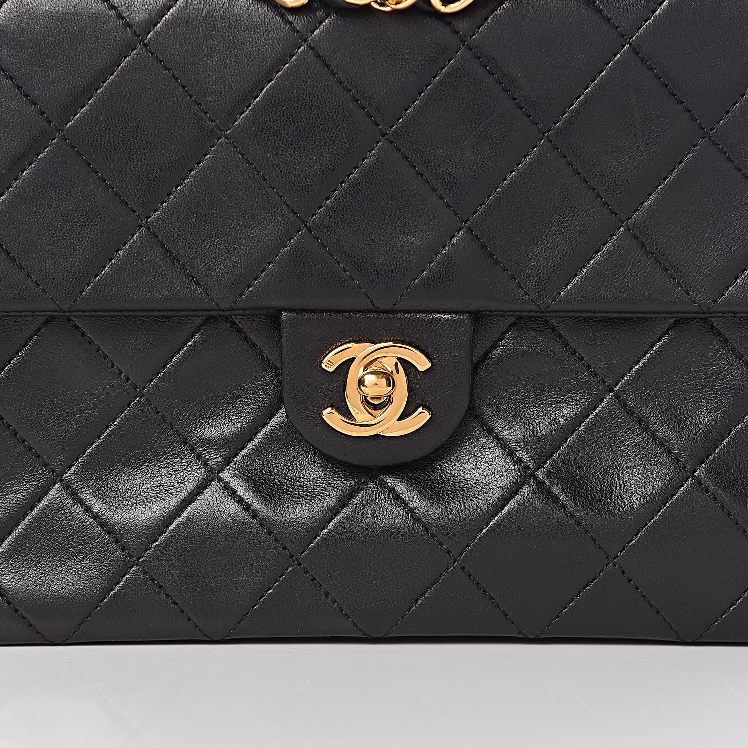 Chanel Lambskin Quilted Mini Square Flap Black 11 of 11