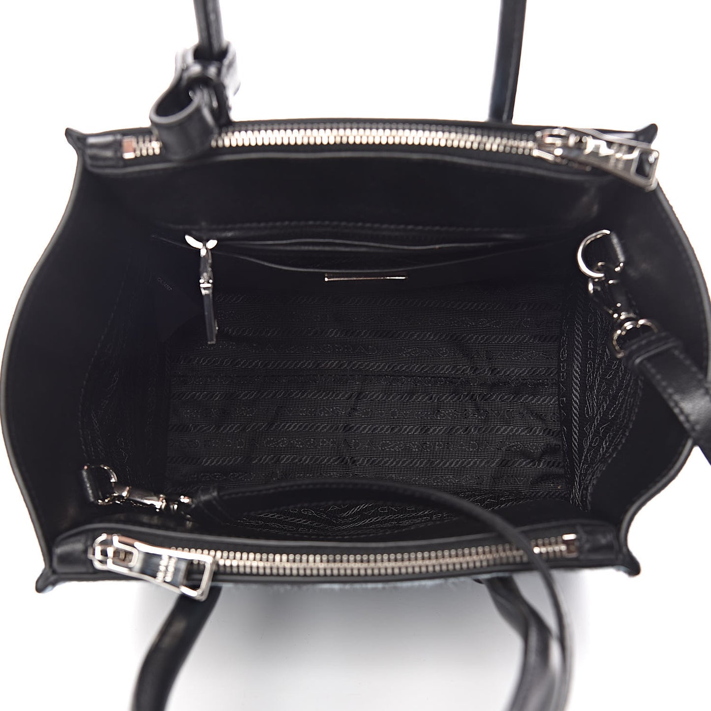 Calf Hair Suede Leopard Print Mini Twin Pocket Tote Mare Black