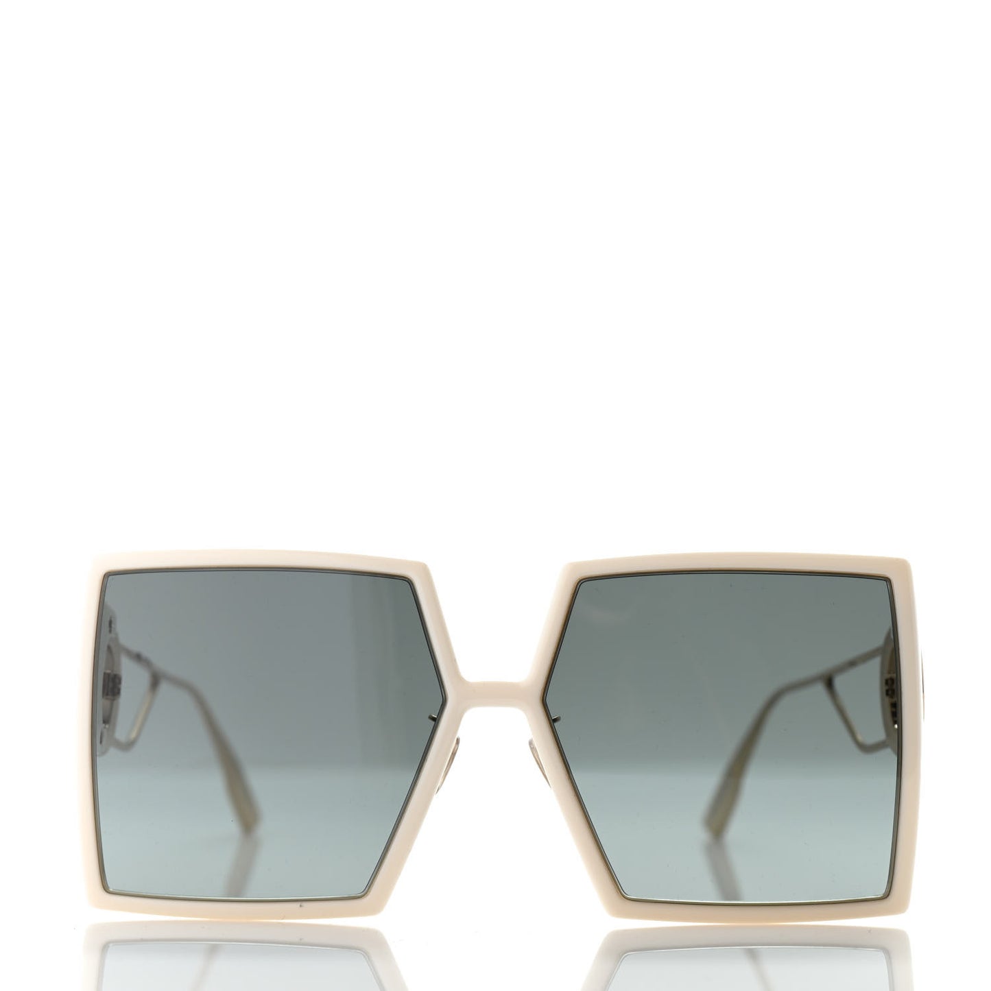 Square 30 Montaigne Sunglasses White