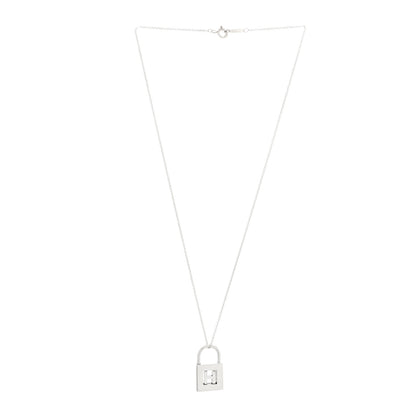 Tiffany Sterling Silver Letter H Lock Charm Pendant 3 of 5