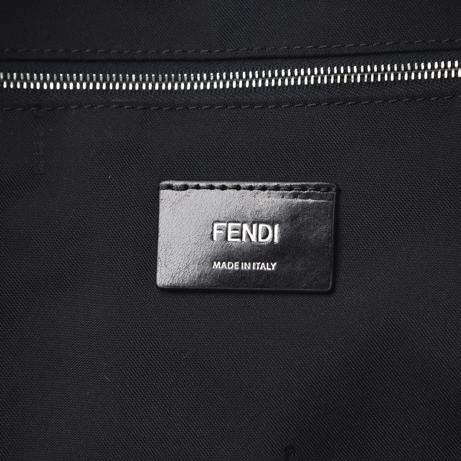 Fendi Nylon Shearling Vitello Elite Lightbulb Backpack Black Narciso 5 of 11