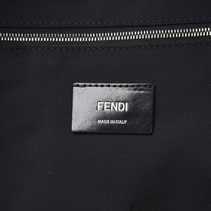 Fendi Nylon Shearling Vitello Elite Lightbulb Backpack Black Narciso 5 of 11