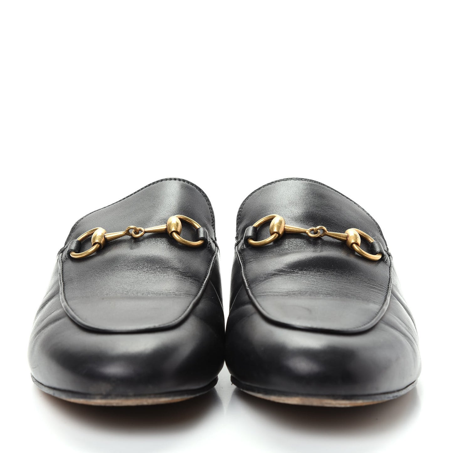 Calfskin Womens Princetown Slippers 37 Black
