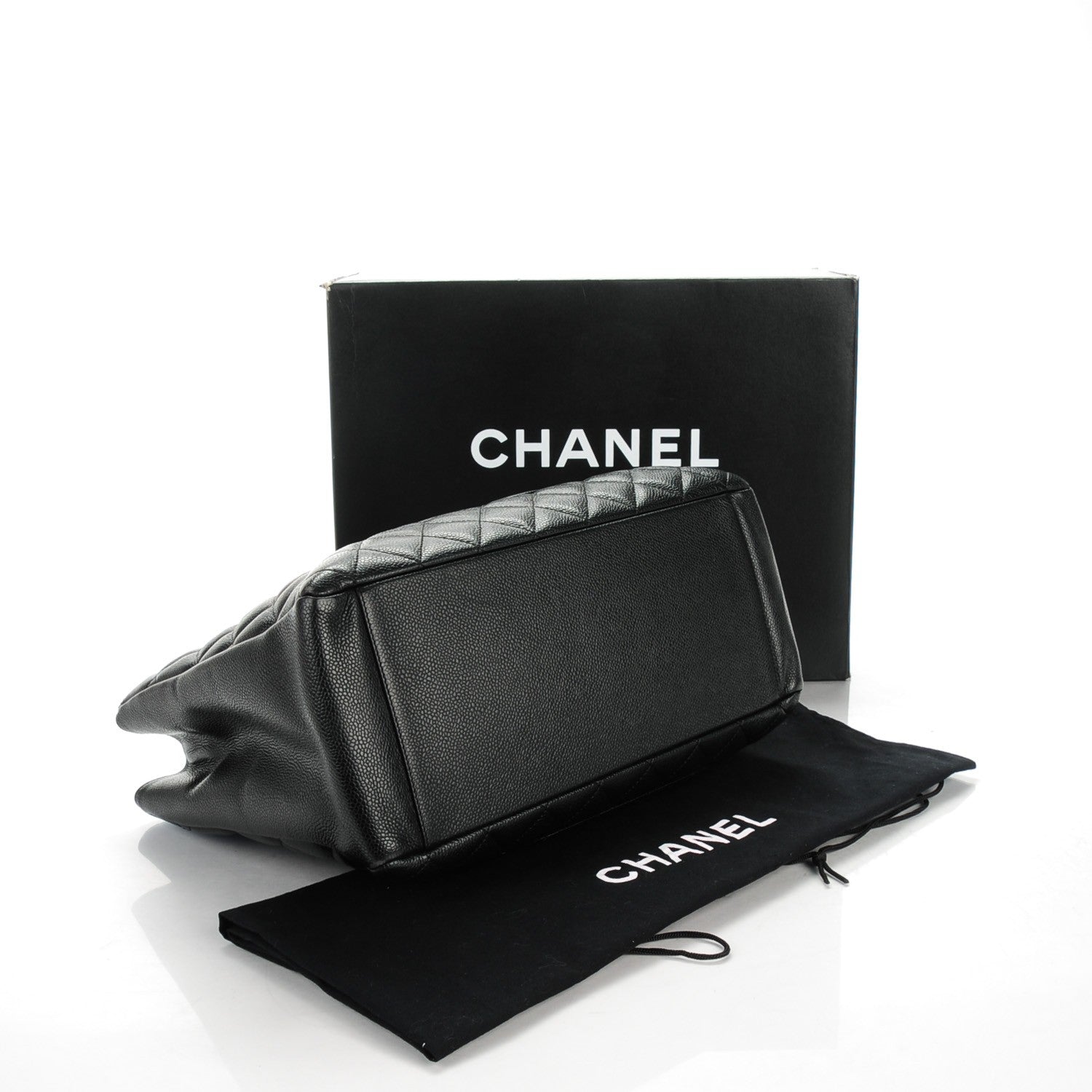 Chanel Caviar Quilted Grand Shopping Tote GST Black 4 of 7