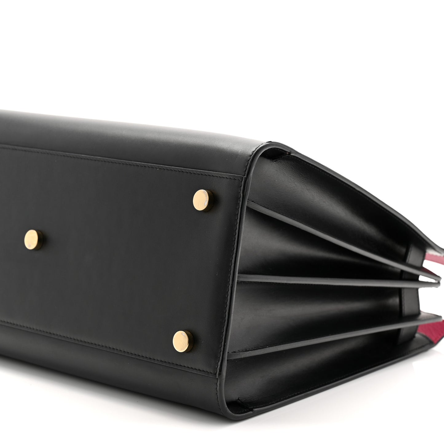 Calfskin Small Sac De Jour Black Fuchsia