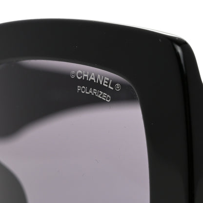 Chanel Acetate Calfskin Square Sunglasses 5474-Q-A Black 7 of 8