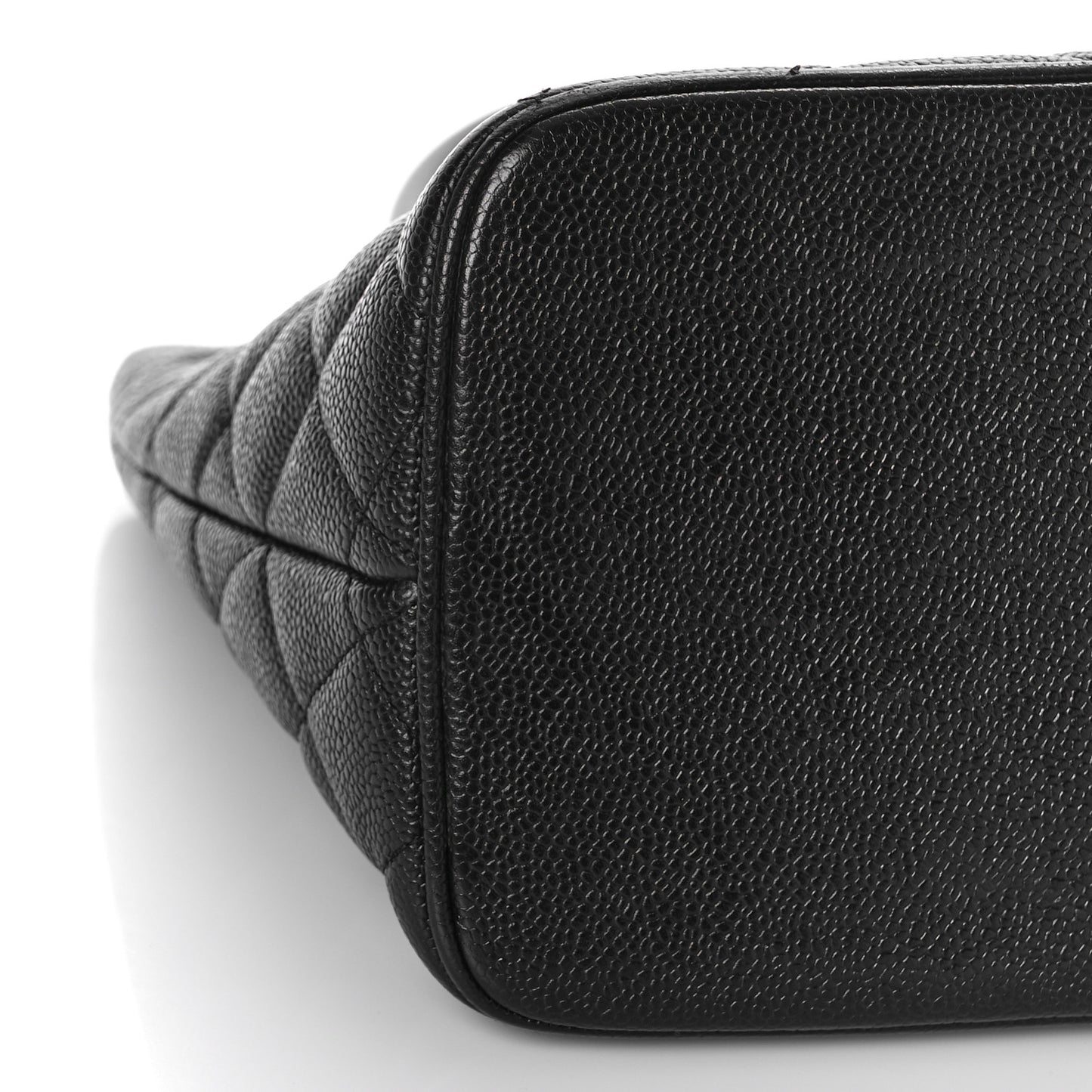 Caviar Quilted Medallion Tote Black