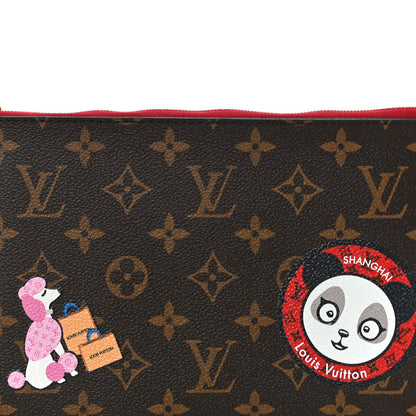 Louis Vuitton Monogram World Tour Neverfull MM GM Pochette 8 of 10
