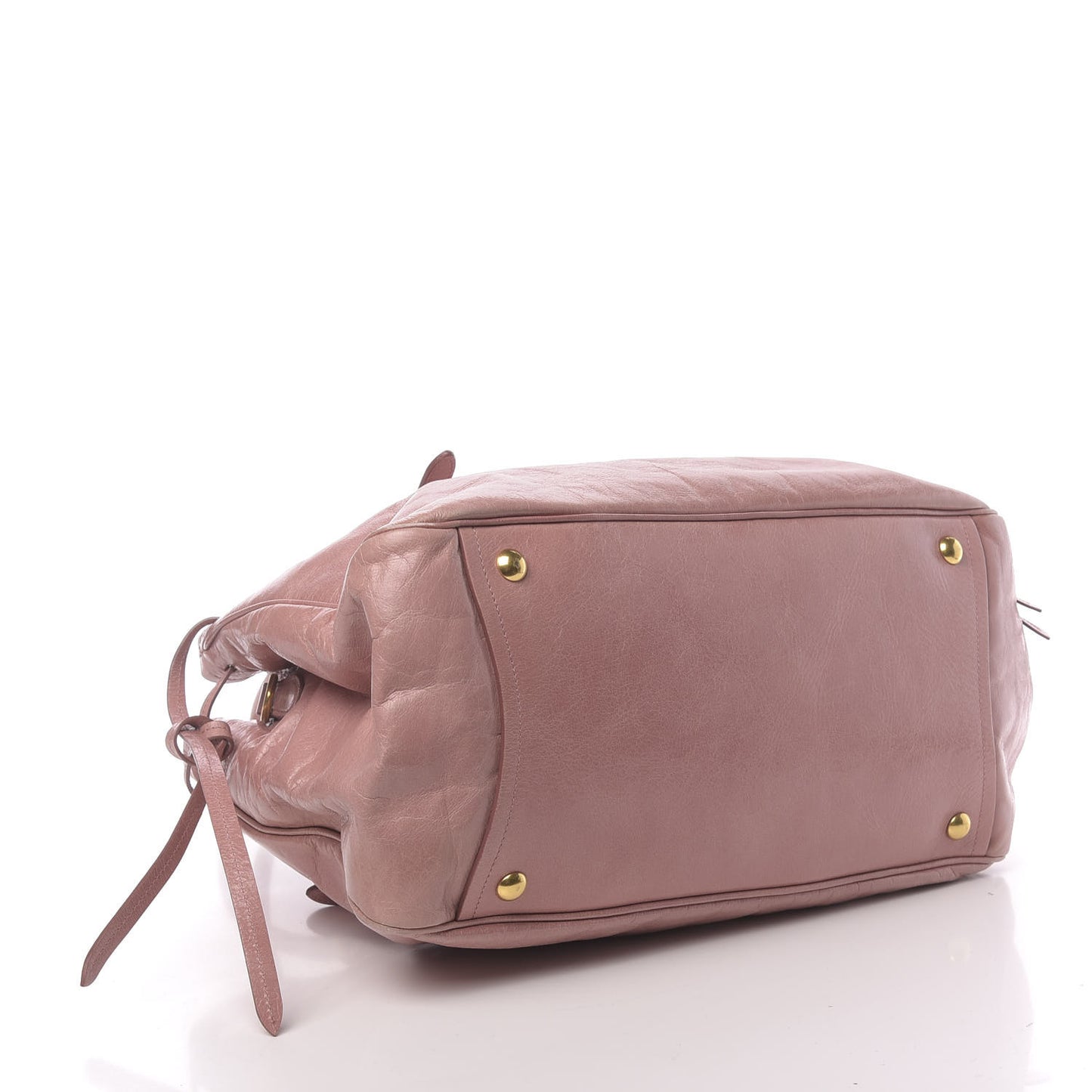 Vitello Shine Bow Tote Mughetto