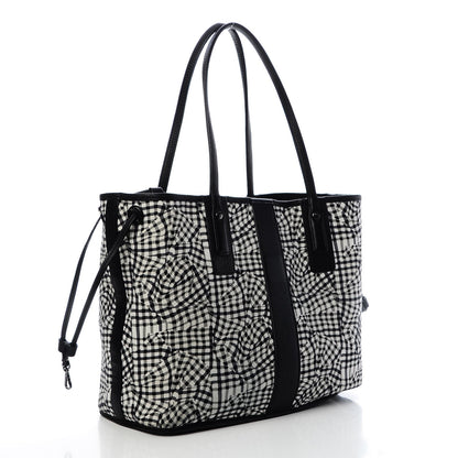 MCM Visetos Medium Liz Reversible Shopper Tote Black 7 of 9