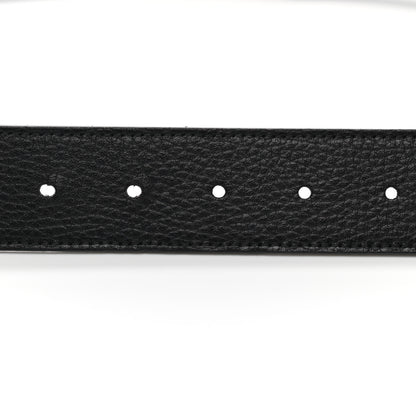 Gucci Calfskin Double G Reversible 37mm Belt 100 40 Black Cocoa 6 of 7