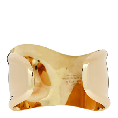 Tiffany 18K Yellow Gold Small Elsa Peretti Right Wrist Bone Cuff Bracelet 2 of 4