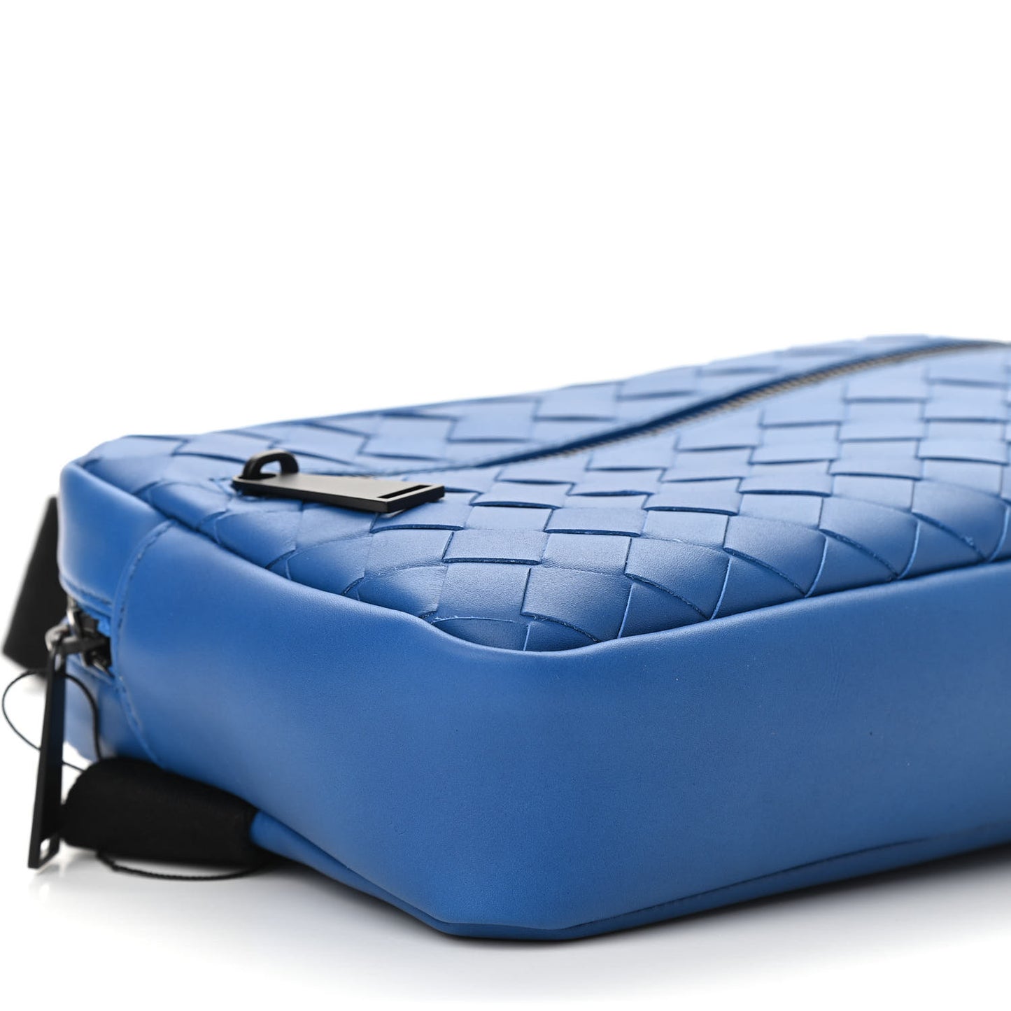 Nappa Intrecciato Belt Bag Bluette