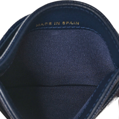 Chanel Caviar Quilted Crystal Card Holder Blue 5 of 12