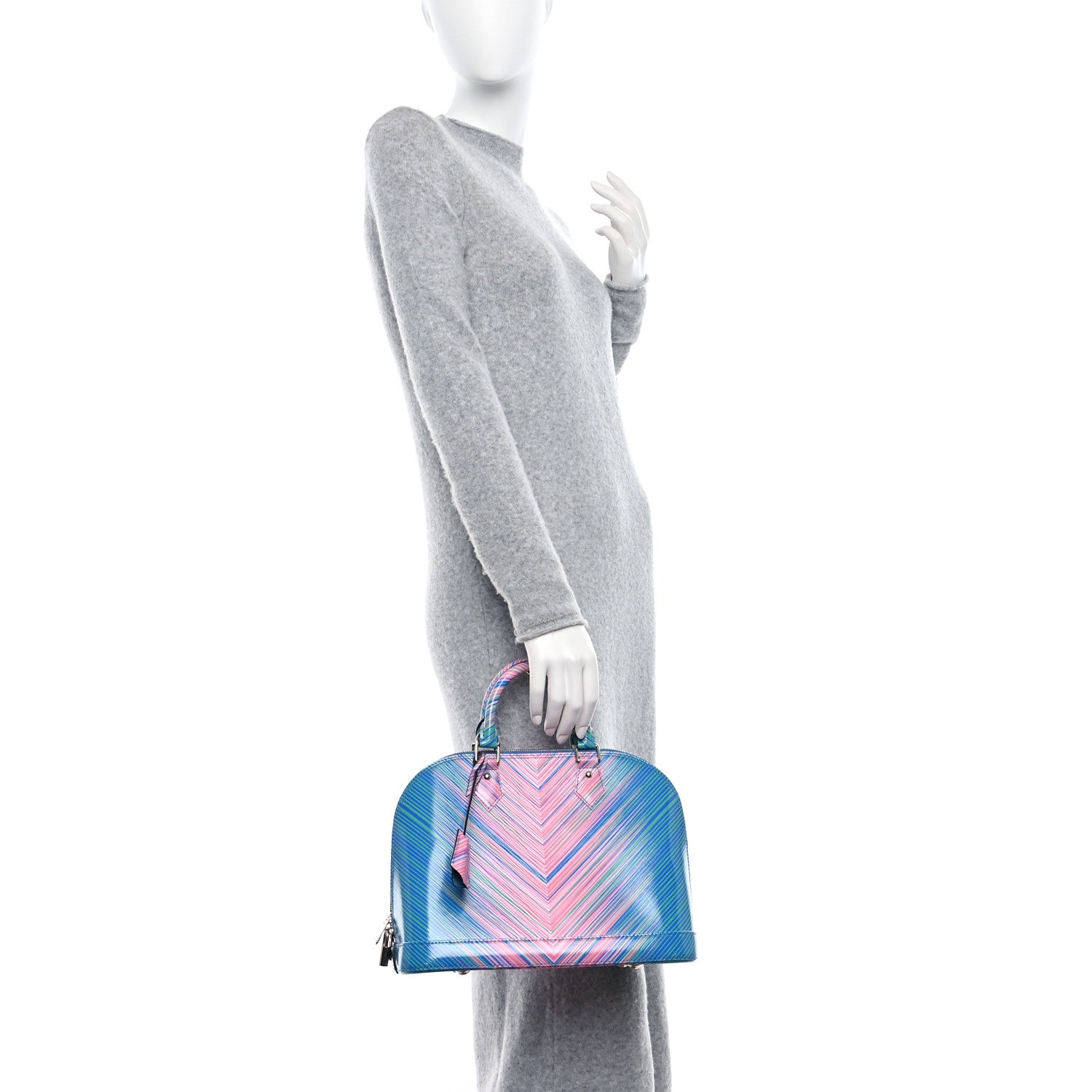 Louis Vuitton Epi Tropical Alma PM Blue Rose 2 of 12