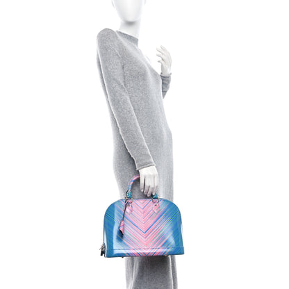 Louis Vuitton Epi Tropical Alma PM Blue Rose 2 of 12