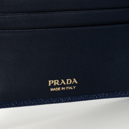 Prada Vitello Move Continental Flap Wallet Bleuette 6 of 6