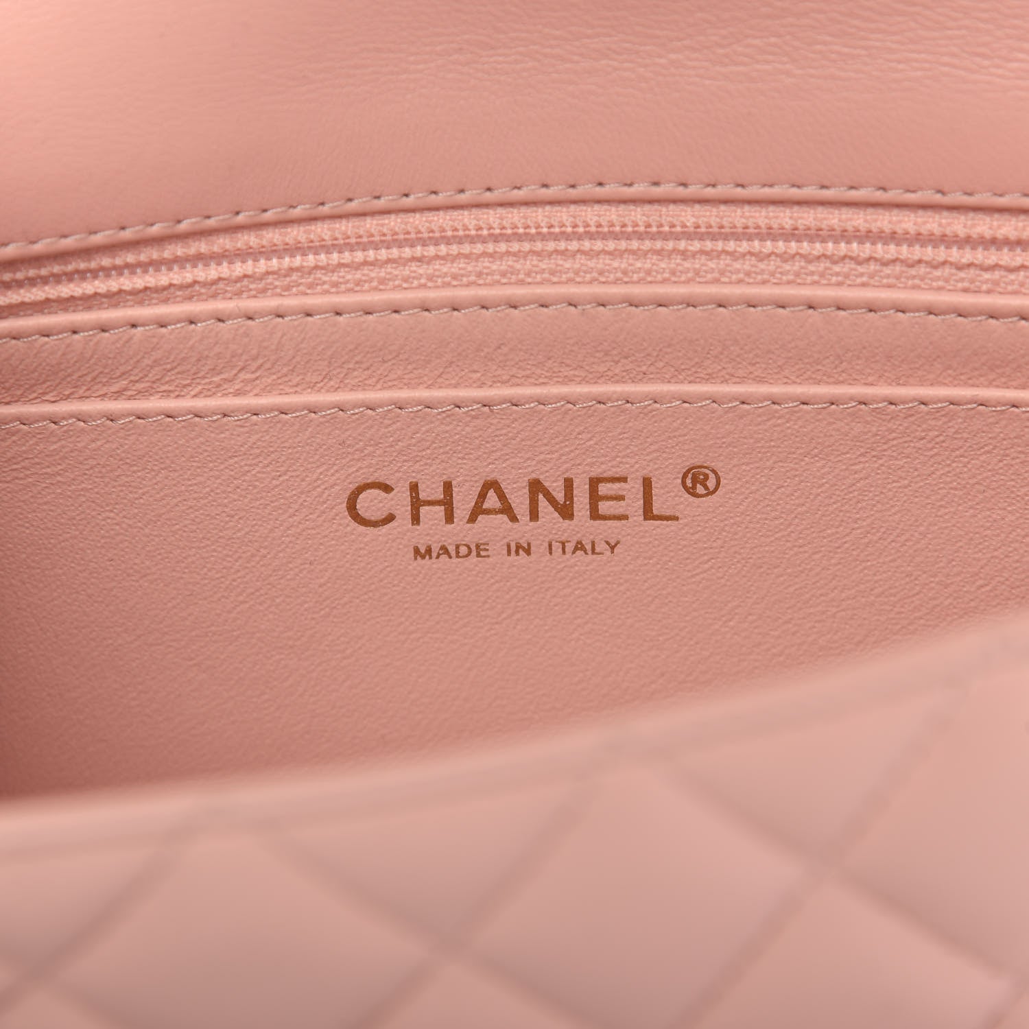 Chanel Lambskin Quilted Mini Rectangular Flap Light Pink 8 of 10