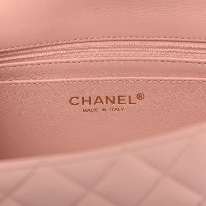 Chanel Lambskin Quilted Mini Rectangular Flap Light Pink 8 of 10