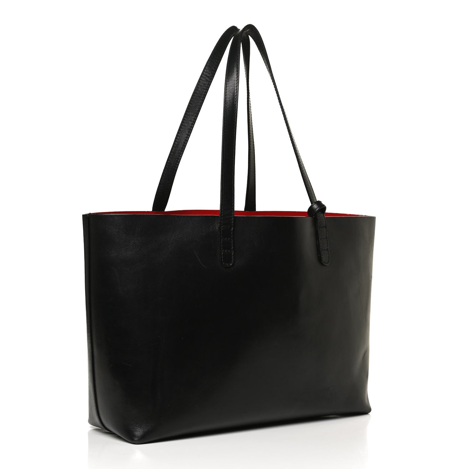 Mansur Gavriel Calfskin Small Shopping Tote Black Flamma 3 of 11