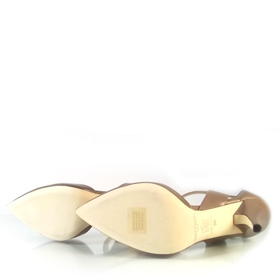 Jimmy Choo Nappa Leather Mink Heels 39 4 of 7