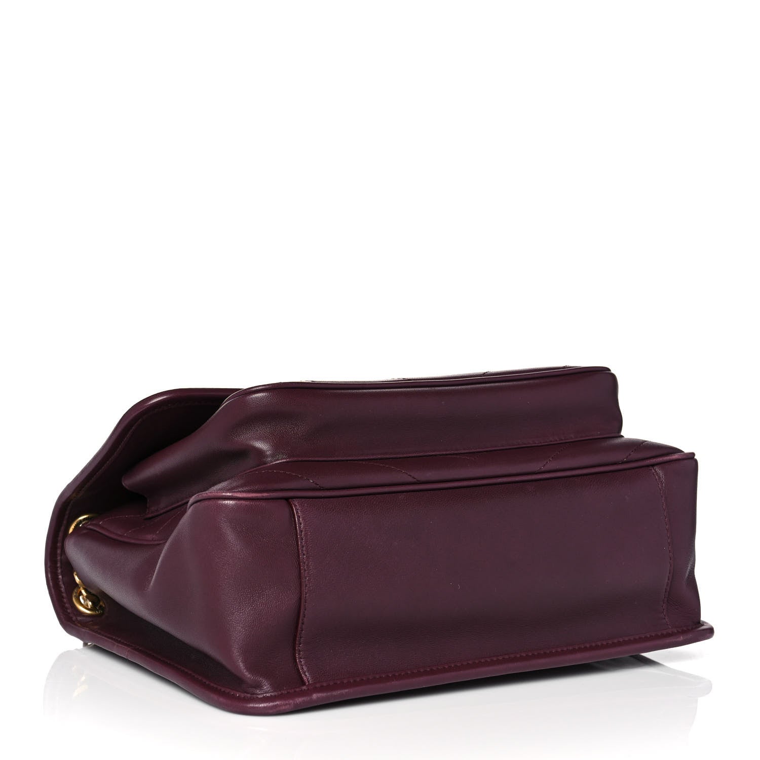 Saint Laurent Lambskin Matelasse Monogram Medium Niki Chain Satchel Burgundy 3 of 10