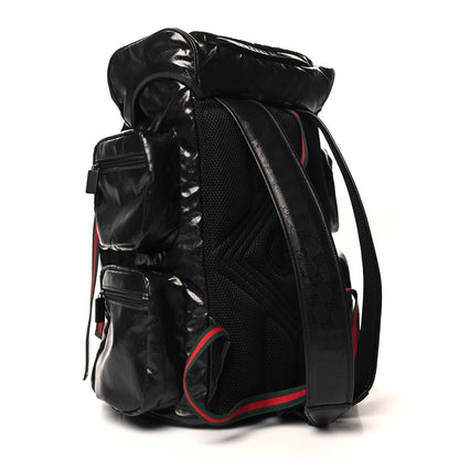 Gucci GG Crystal Monogram Web Backpack Black 3 of 10