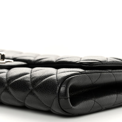 Chanel Caviar Quilted Clutch With Chain Flap Black 10 of 13