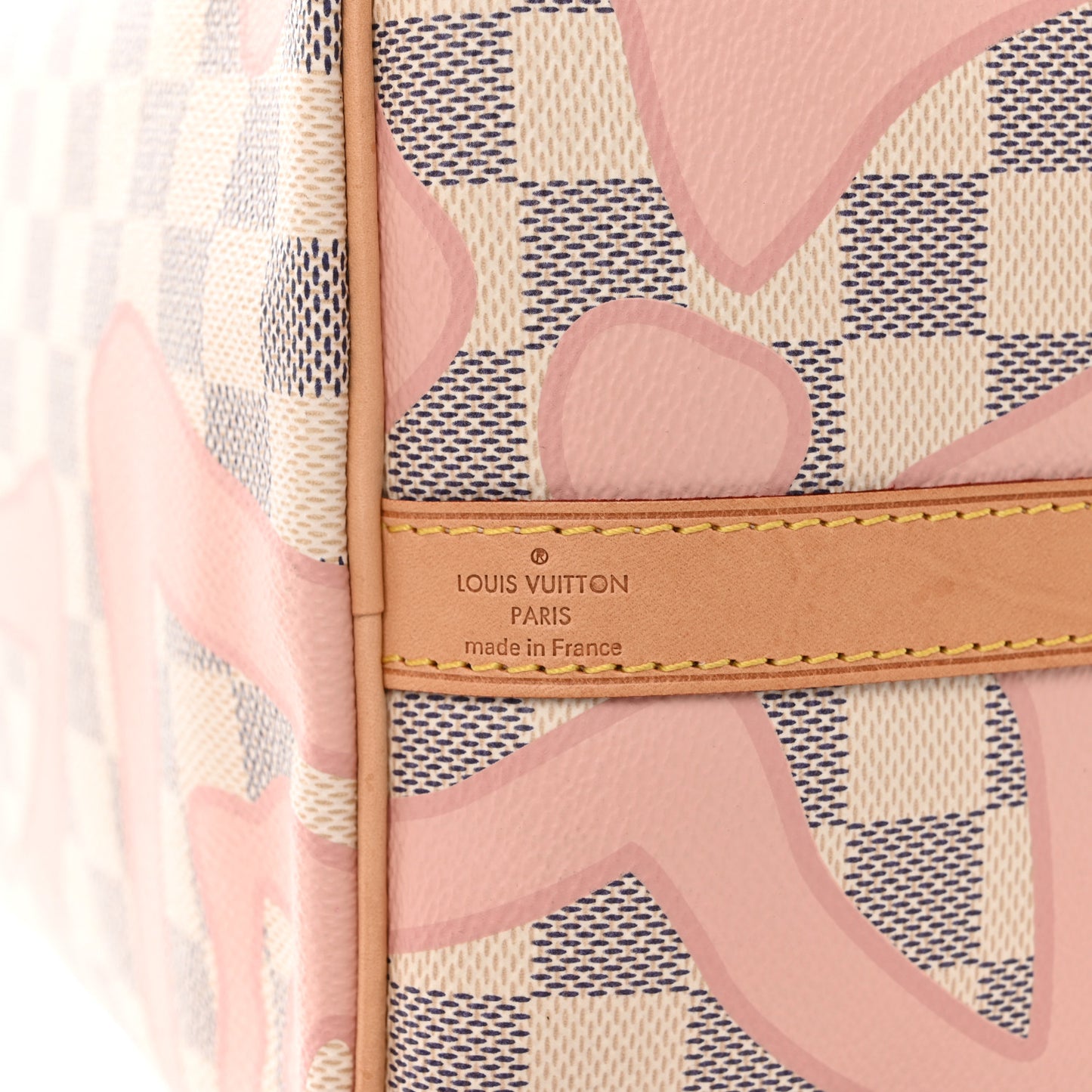 Damier Azur Tahitienne Speedy Bandouliere 30 Rose Ballerine