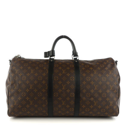 Louis Vuitton Monogram Macassar Keepall Bandouliere 55 1 of 7