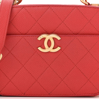 Chanel Caviar Quilted Small Camera Case Red 9 of 15