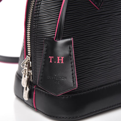 Louis Vuitton Epi Alma BB Black Hot Pink 9 of 9