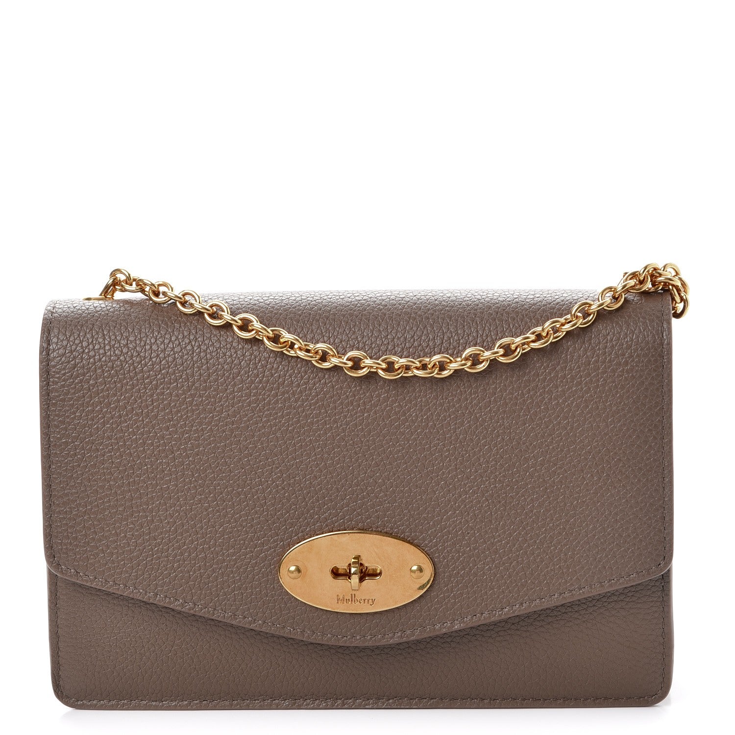 Mulberry Small Classic Grain Calfskin Small Darley Clay 1 of 9