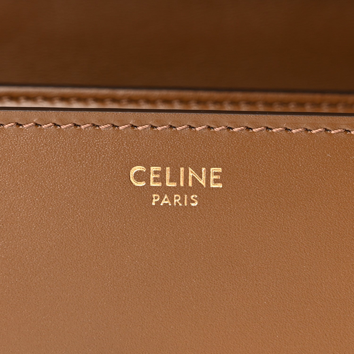 Celine Box Calfskin Teen Classic Box Flap Bag Camel 6 of 9