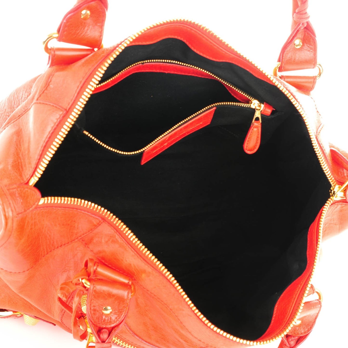 Agneau Giant 21 Gold Hardware Work Vermillion