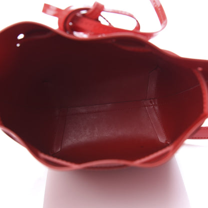 Mansur Gavriel Patent Calfskin Mini Mini Bucket Bag Flamma 5 of 10