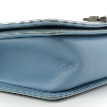 Chanel Patent Calfskin Medium Plexiglass Boy Flap Light Blue 9 of 16