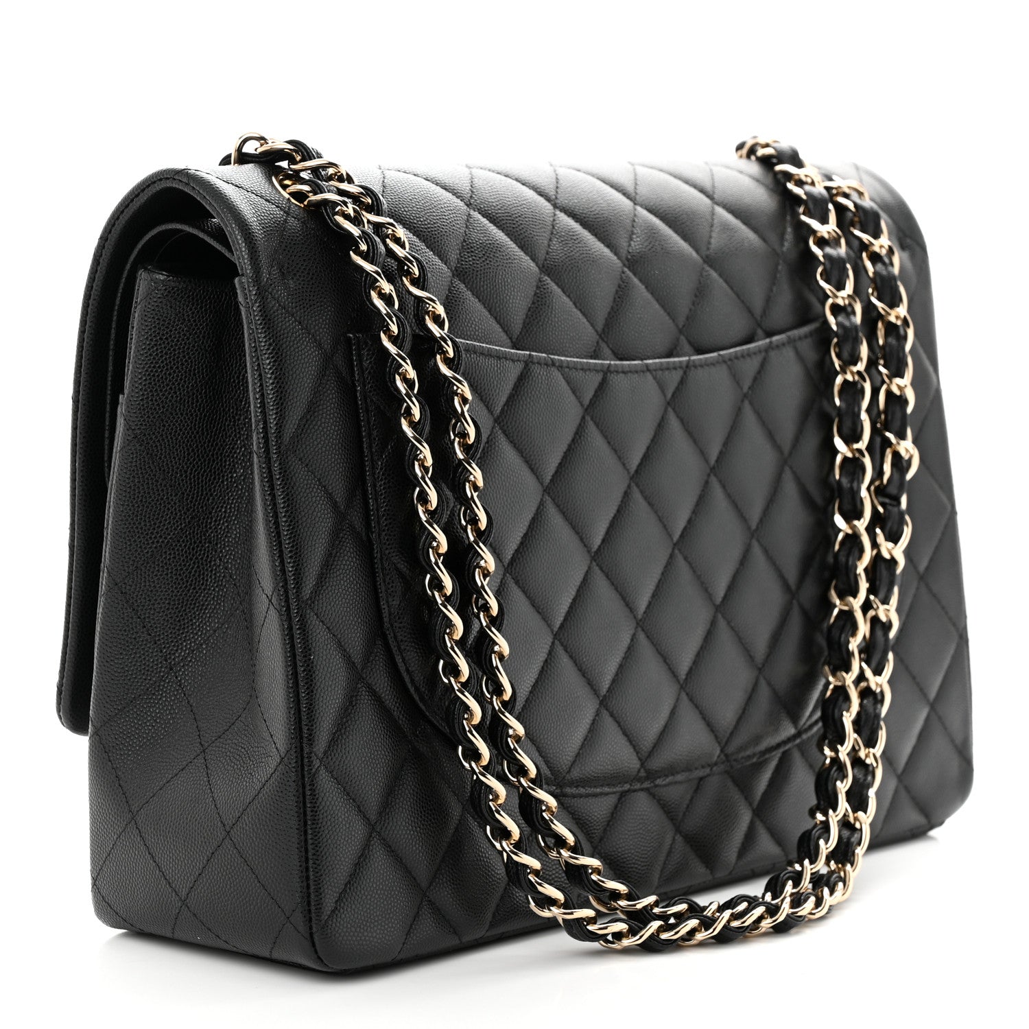 Chanel Caviar Quilted Maxi Double Flap Black 3 of 11