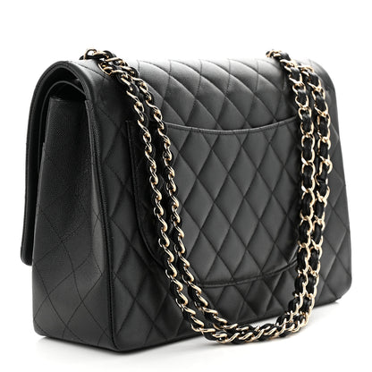 Chanel Caviar Quilted Maxi Double Flap Black 3 of 11
