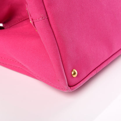 Prada Canapa Logo Shopping Tote Fuxia 10 of 16