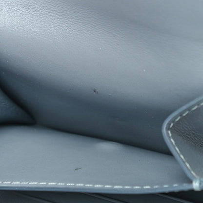 Celine Shiny Smooth Lambskin Small Triomphe Wallet Arctic Blue 10 of 13