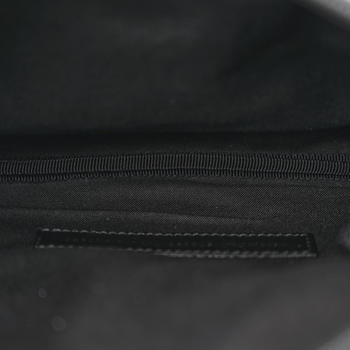 Grained Calfskin Explorer Crossbody Flat Pouch Black