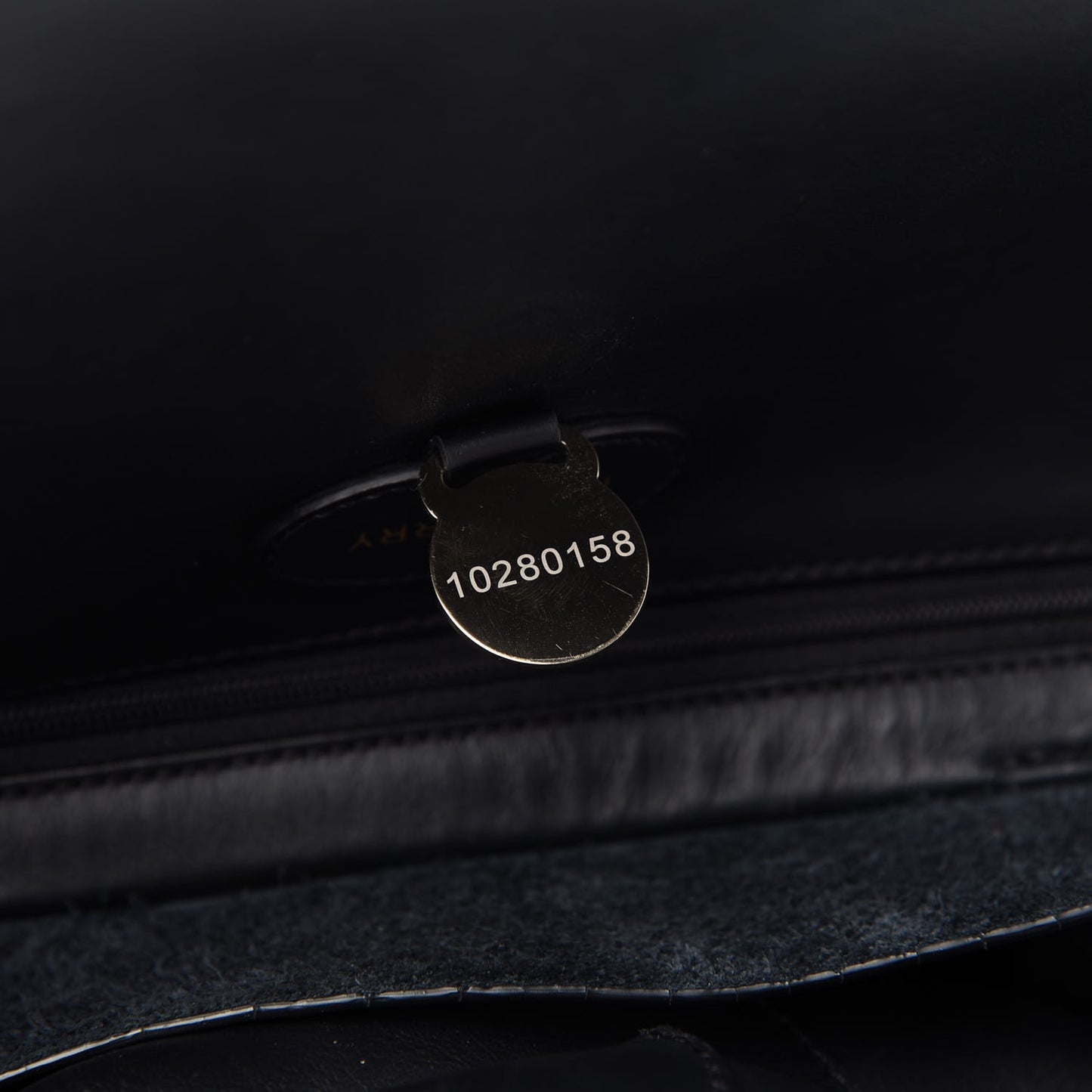 Nappa Perforated Blossom Tote Black