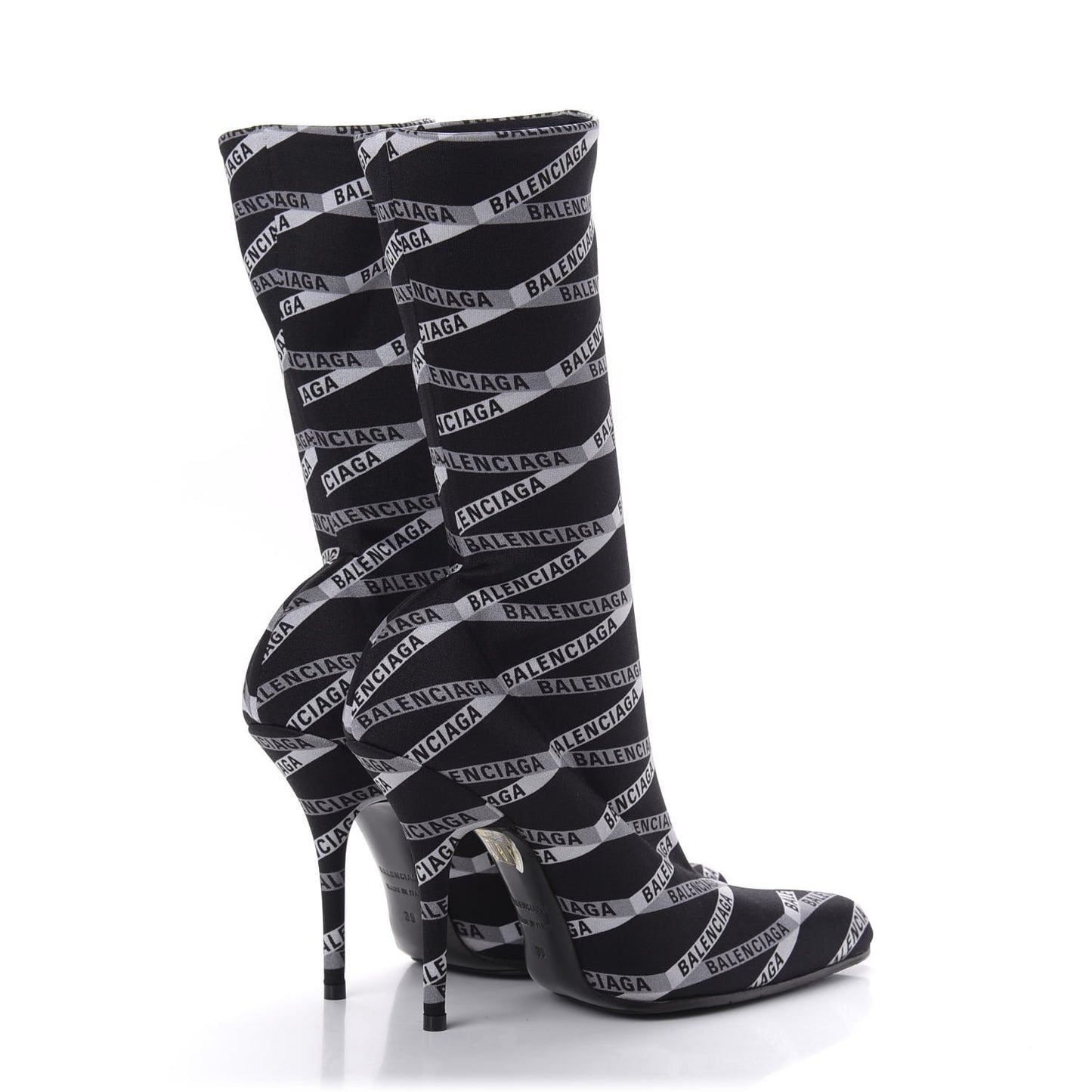 Spandex Losange Monogram 110mm Booties 39 Gris Black