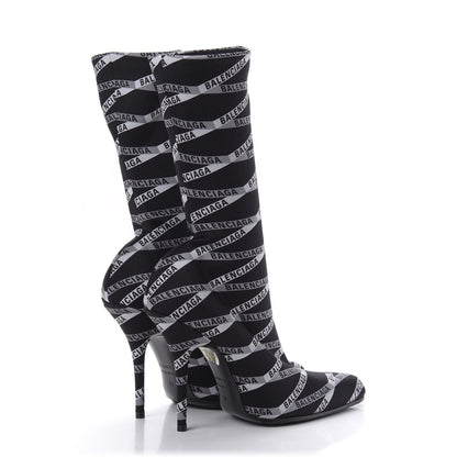 Balenciaga Spandex Losange Monogram 110mm Booties 39 Gris Black 4 of 7