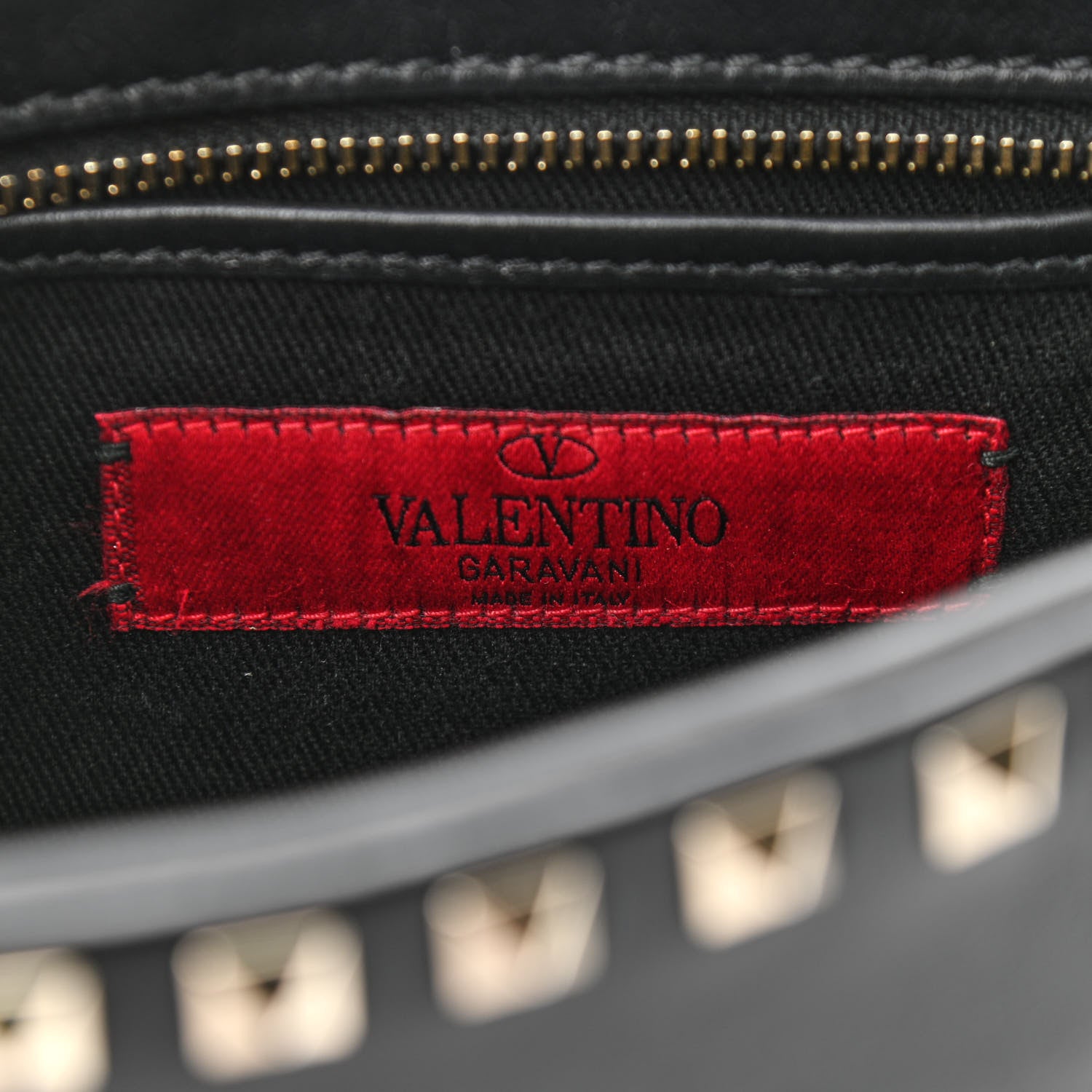 Valentino Garavani Calfskin Rockstud Camera Crossbody Bag Black 6 of 9