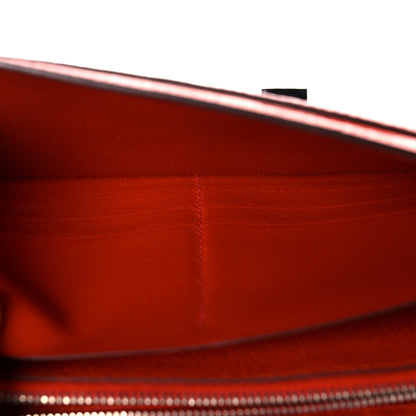 Hermes Shiny Alligator Constance Long Wallet Sanguine 12 of 17